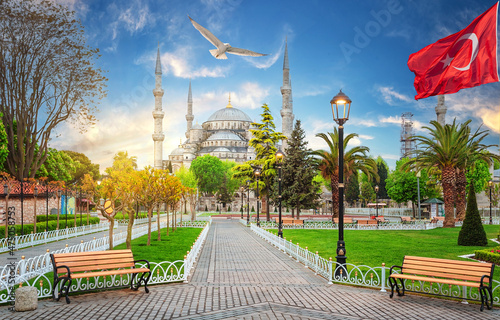 Sultanahmet Mosque or Blue Mosque in Istanbul