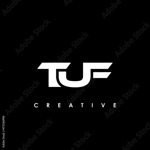TUF Letter Initial Logo Design Template Vector Illustration