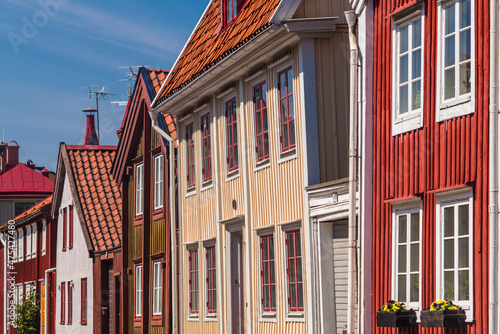 Sweden, Kalmar, town building detail (Editorial Use Only)