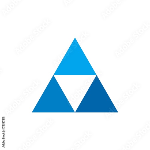 triangle logo vector design simple black