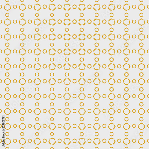 Cog wheel seamless pattern