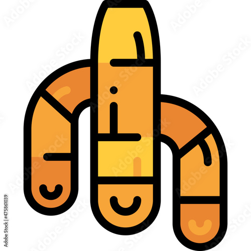 turmeric filled outline icon