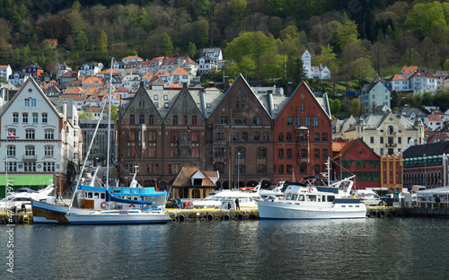 Bryggen River Front in Bergen, Norway
