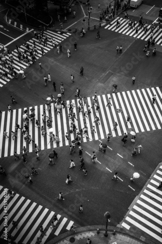 black and white background shibuya crossing