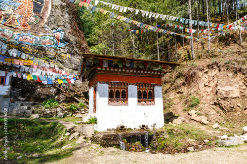 Little temple in the mountains near the Tango Goemba monastery in Bhutan, Asia