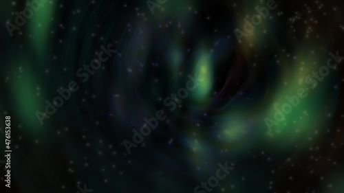 Abstract green glowing blurred gradient background.