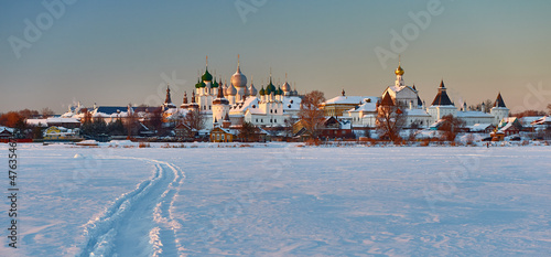 Russia. Rostov the Great. Monasteries and churches of Russia. Golden ring. Travel and tourism