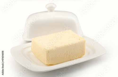 Isolated butter dish
