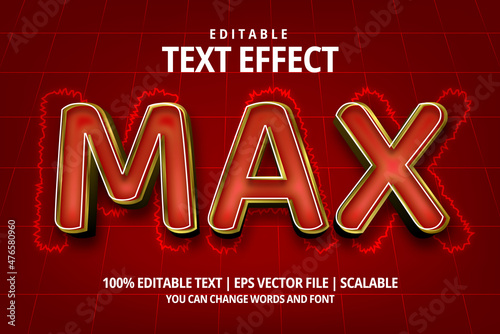 max editable text effect