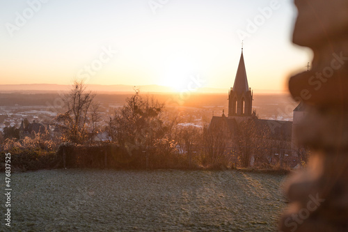 Oppenheim im Sonnenaufgang