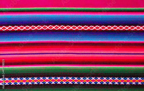 Bolivian traditional fabrics. 