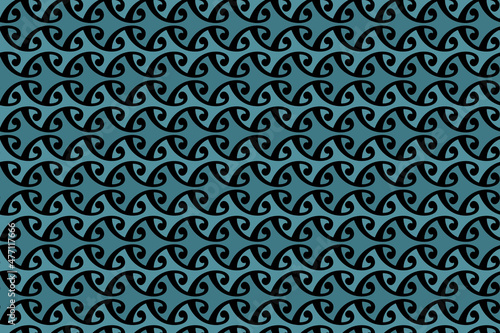polynesian maori pattern vector illustration wallpaper tile brick simple wave dark