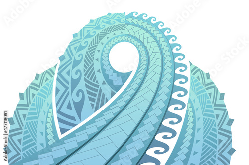polynesian maori pattern vector illustration tattoo 건대타투 문신도안 마오리
