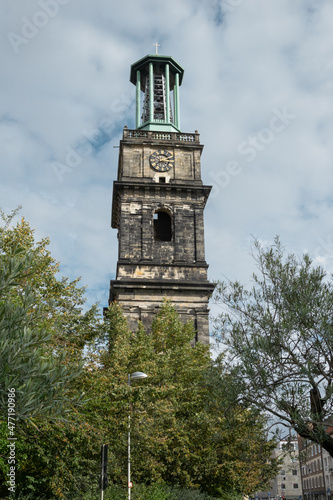 Aegidienkirche, ruiny kościoła, pomnik wojenny. Hanower, Dolna Saksonia, Niemcy.