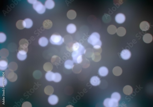 Bokeh abstract texture. Colorful. Defocused background. Blurred bright light. Circular points.