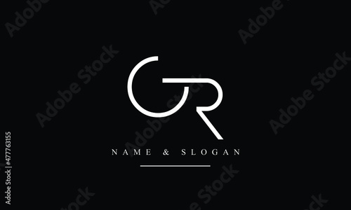 RG, GR, R, G abstract letters logo monogram