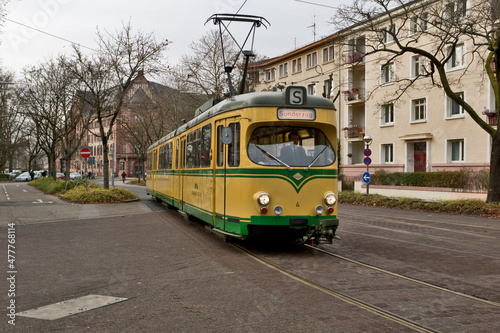 Karlsruhe, Germany: historic tramways in the city