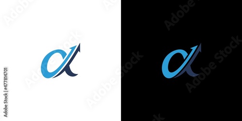 Modern and sophisticated alpha logo design