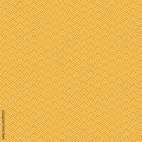 simple vector pixel art beige seamless pattern of minimalistic geometric scaly rhombus pattern in japanese style