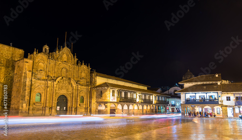 Central Square of Cusco. UNESCO world heritage in Peru