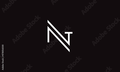 NT logo letter, NT monogram logo, initials letter logo design