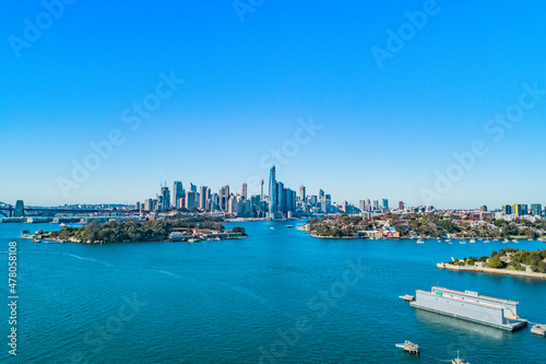 Drone Shot of Sydney Harbour