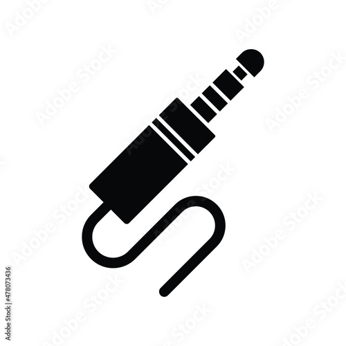 jack wire Vector icon which is suitable for commercial work and easily modify or edit it