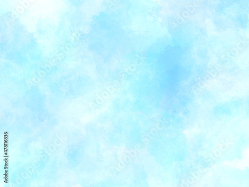 水彩 水彩画 紙 テクスチャ 画用紙 背景 背景素材 質感 抽象的 グラデーション 壁紙 水色 青