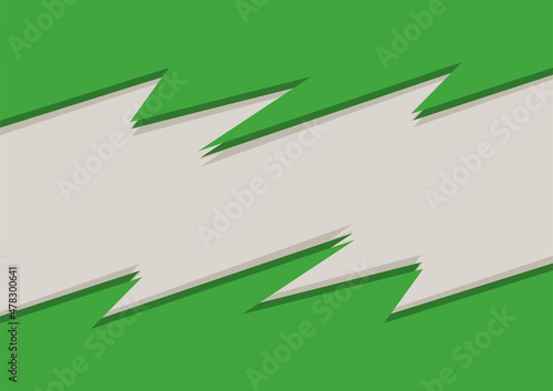 Abstract background with green zigzag pattern and some copy space area. Presentation wallpaper with zigzag pattern