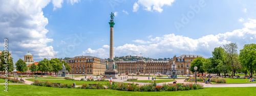 Schlossplatz, Stuttgart, Baden-Wuerttemberg, Deutschland 