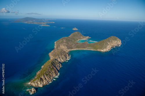 Ginger Island and Wedged Bay. British Virgin Islands Caribbean