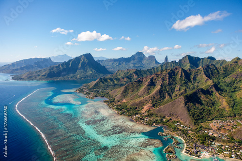 Seaside Resort on Moorea Island French Polynesia