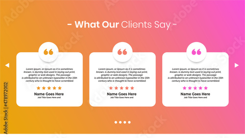 Creative Wed Testimonial banner, Quote , Infographic, Banner Template Editable Vector Illustration