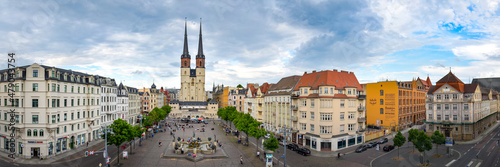 Panorama Stadt Halle (Saale) in Sachsen-Anhalt