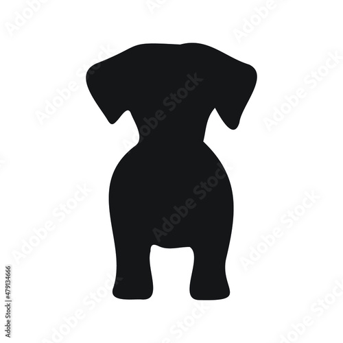 mountain cur pet dog species silhouette