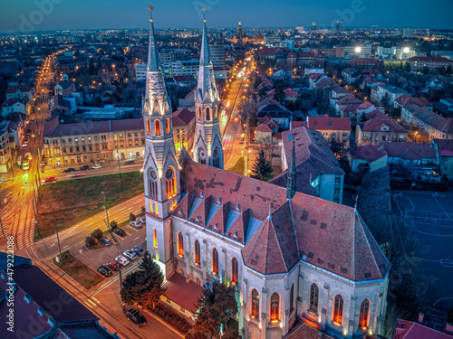 Timisoara at night, Romania