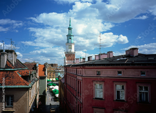 view of the Old Town, Poznan City, Poland