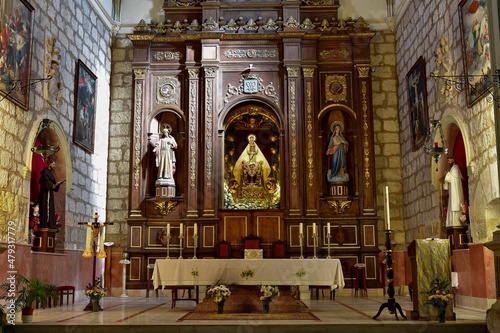 Interior of the Church of La Merced de Baza, Granada.