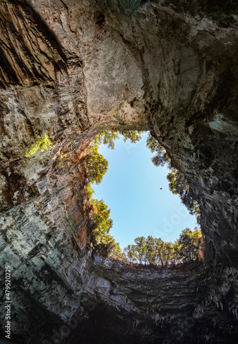 Drogarati Cave on Cephalonia or Kefalonia island, Greece.
