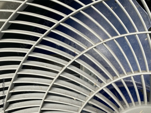 close up fan of air conditioner