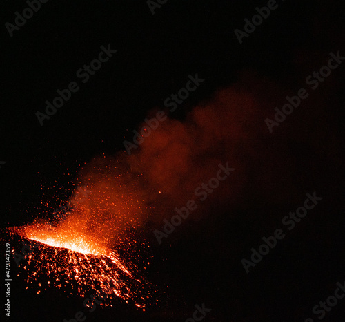 Eruption volcanique du Piton de La Fournaise