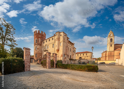 Monasterolo di Savigliano, Cuneo, Italy - Castello dei Solaro di Monasterolo (13th century), Solaro Castle now the Town Hall