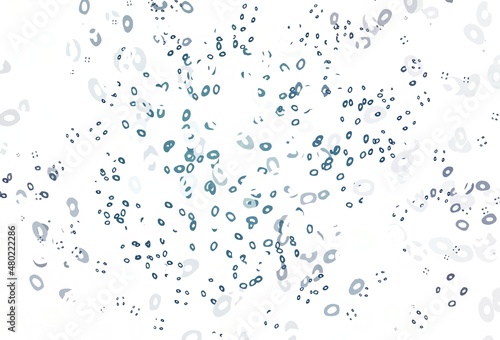 Light BLUE vector template with circles.