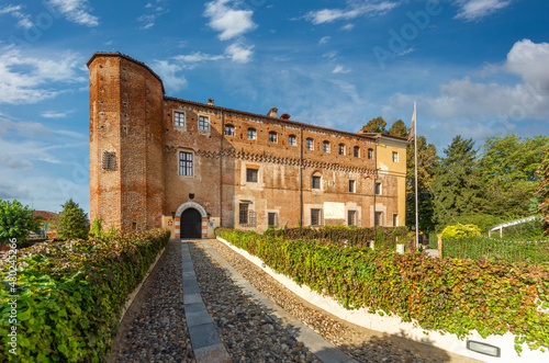 Villanova Solaro, Cuneo, Italy -Castello dei Solaro di Villanova Solaro, Solaro Castle in the land of the Savoy