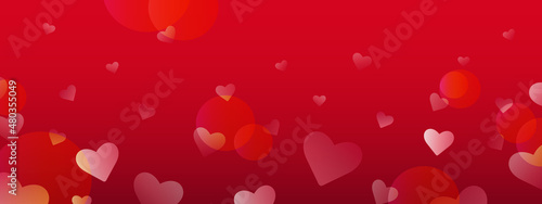 red heart background love valentine day bokeh