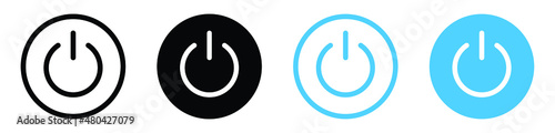 Power icon On Off Buttons, Energy switch sign, Power Switch Icons, Start power button, turn off symbol, shutdown energy icon 