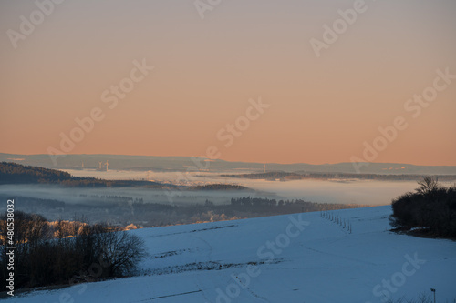 Oberes Donaubergland im Winter