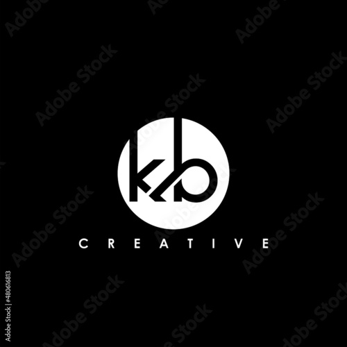 KB Letter Initial Logo Design Template Vector Illustration