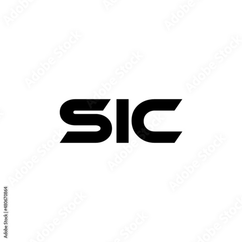 SIC letter logo design with white background in illustrator, vector logo modern alphabet font overlap style. calligraphy designs for logo, Poster, Invitation, etc.