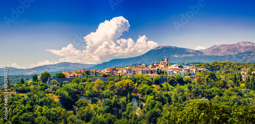 View of the Medieval Village of Saint-Paul-de-Vence, Provence, France